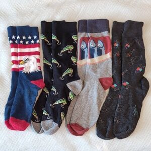 Colorful Patterned Men's Socks Set